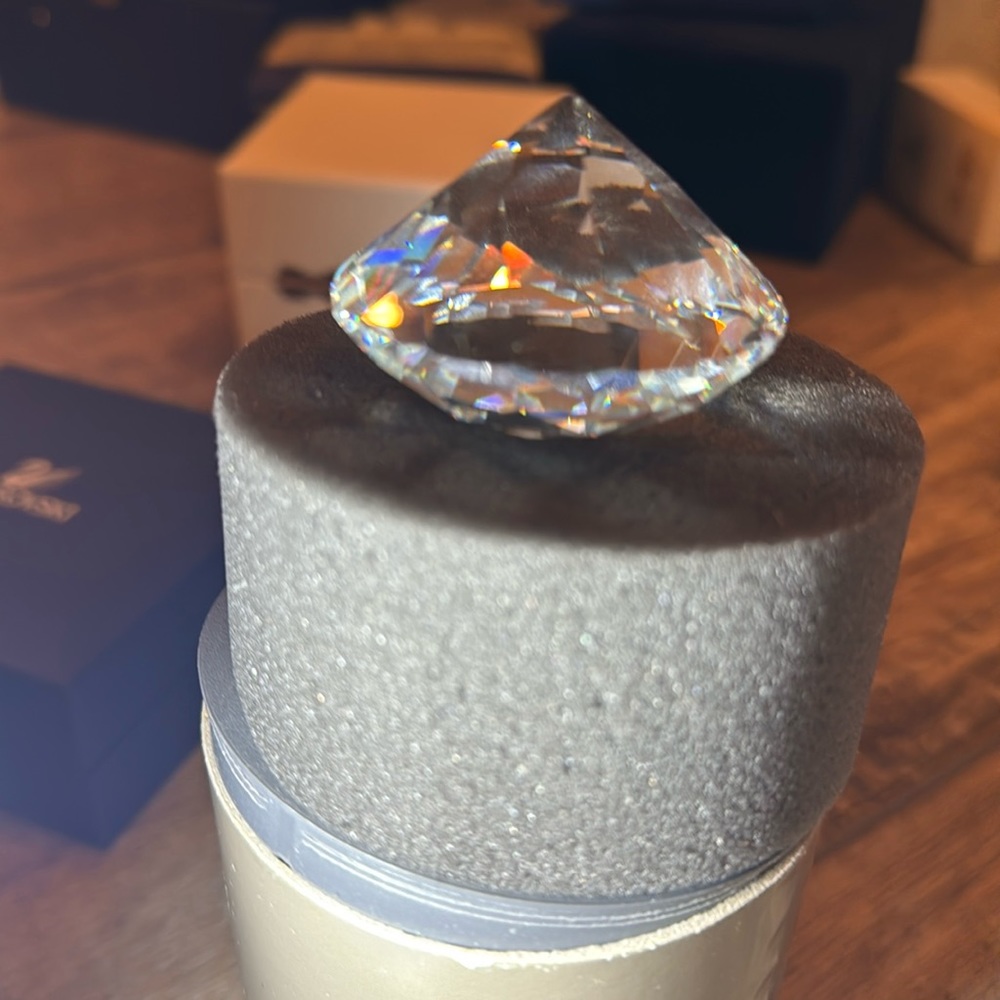 Swarovski crystal in a diamond shape